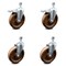 Service Caster 6 Inch High Temp Phenolic Swivel 12mm Stem Caster Total Lock Brake SCC, 2PK SCC-TSTTL20S615-PHSHT-M1215-2-S-2 - alternate 1